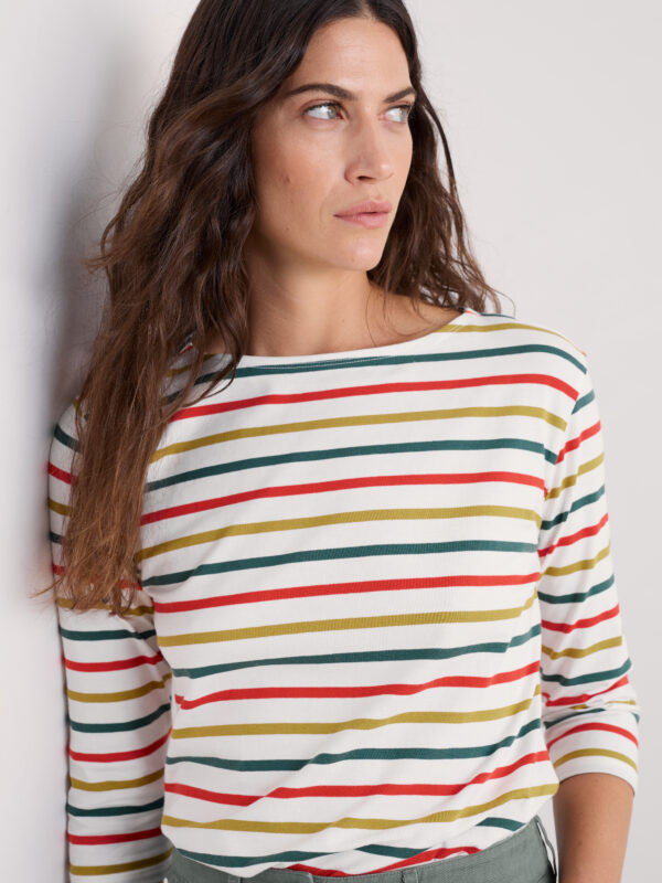 Sailor Top Tri Breton Orange Coral – Bild 4