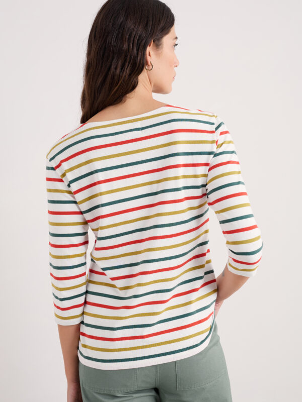Sailor Top Tri Breton Orange Coral – Bild 3
