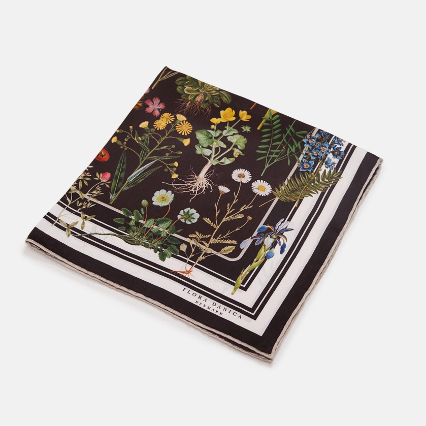 Brown FLower Field Seidentuch 53*53cm – Bild 3