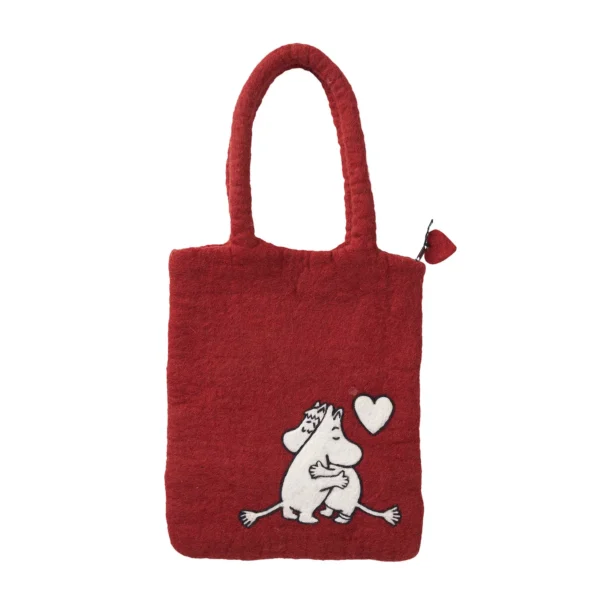Moomin in Love Bag gefilzt