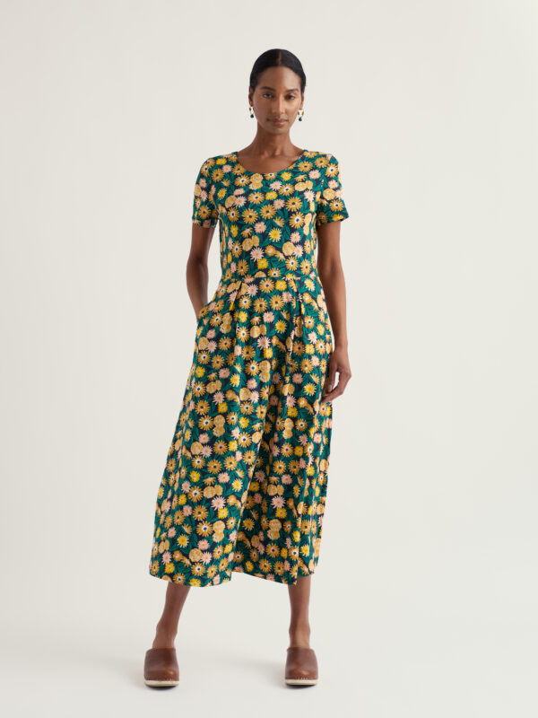 S/S Veronica Dress Marigold Meadow Inkwell