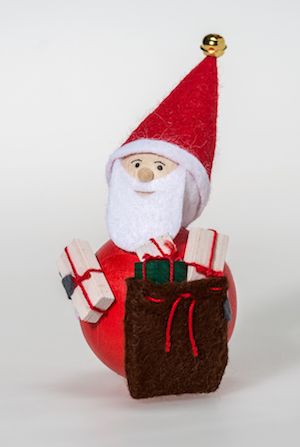 Stecker Weihnachtsmann mit Geschenken