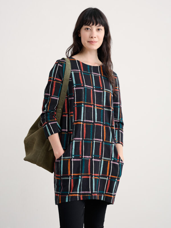 Shore Foraging Tunic Rock Check Onyx – Bild 6