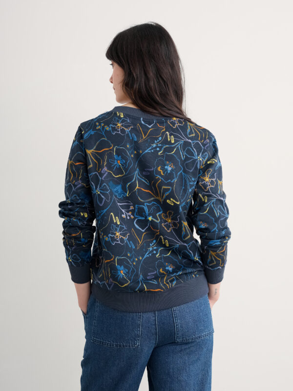 Bright Wave Sweatshirt Drawn Floral Maritime – Bild 2