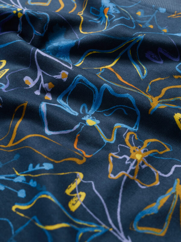 Bright Wave Sweatshirt Drawn Floral Maritime – Bild 6