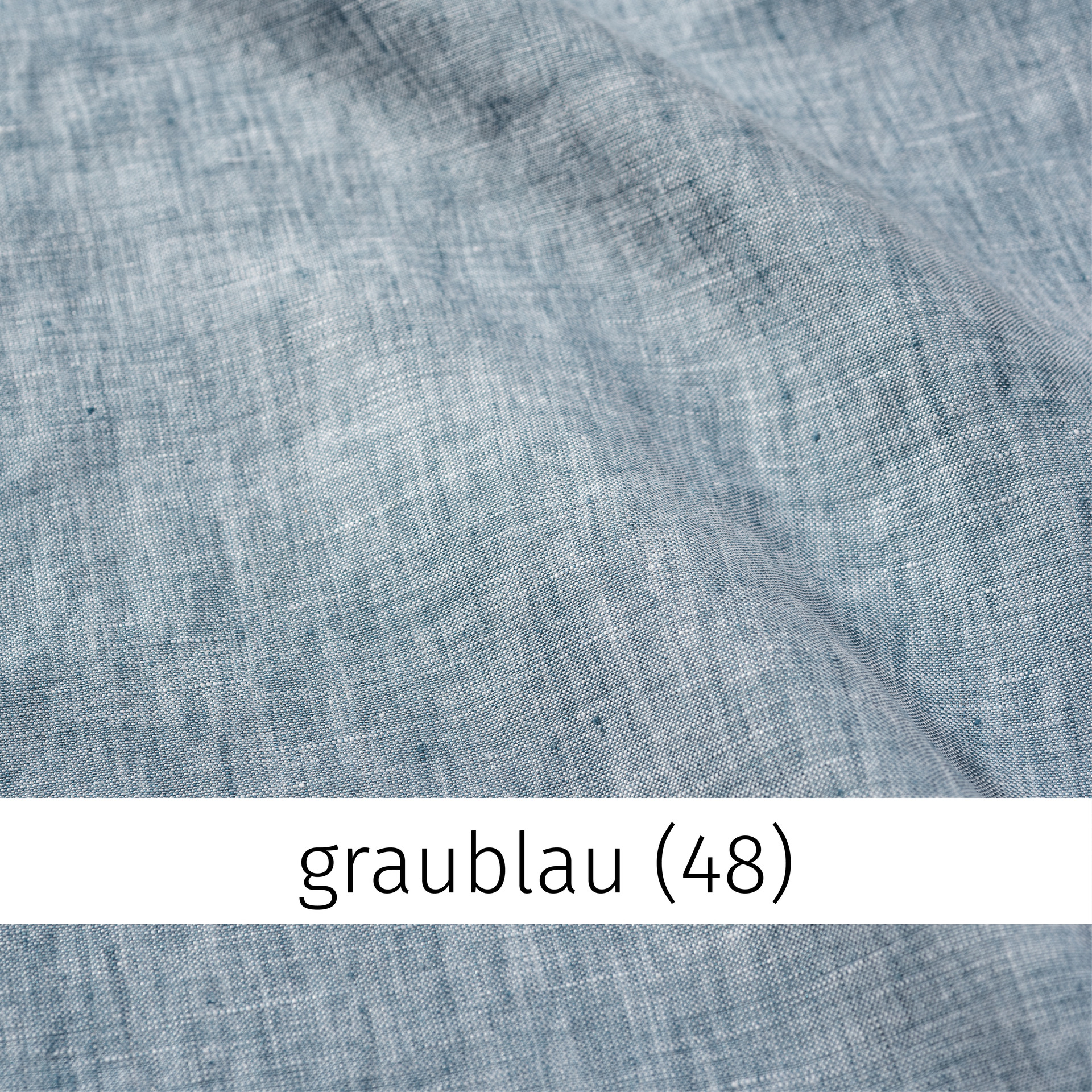 Leinenhose Delave gerade graublau – Bild 3