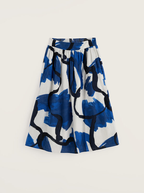 Mevagissey Skirt Paint Canvas Dark Voyage