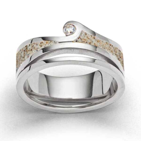 Ring Maui Strandsand Zirkonia