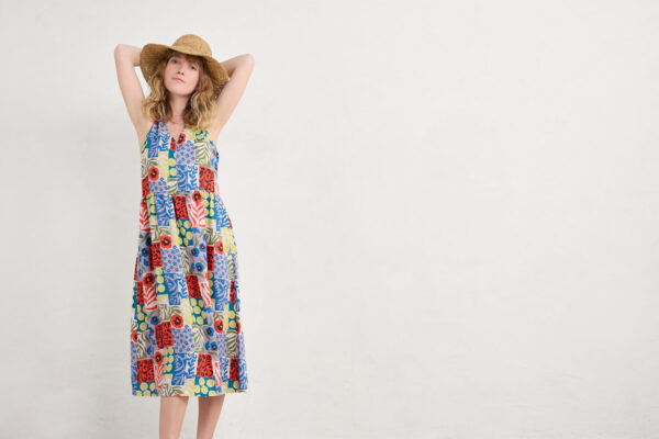 Lowland Heather Dress Headland Patchwork Mix