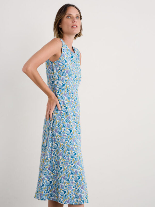 Sweet Violet Dress Paper Bellflower Sea Blue