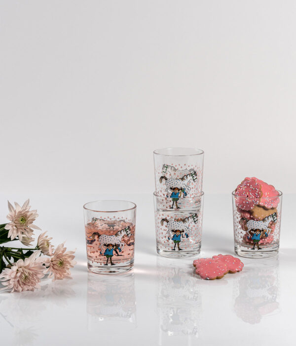 Pippi and the Horse Trinkglass 2dl – Bild 3