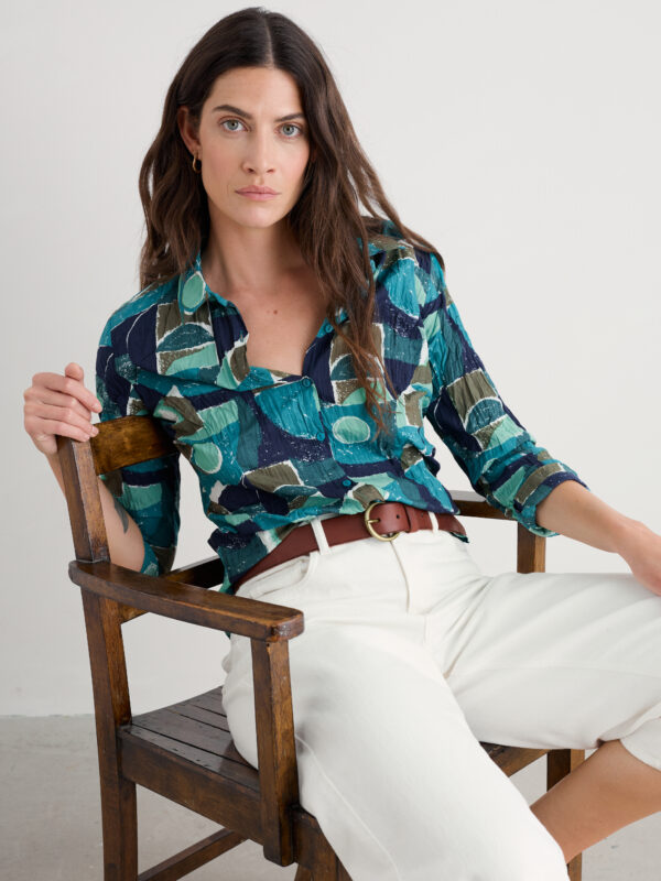 Larissa Shirt Penwith Abstract Emulsion – Bild 4