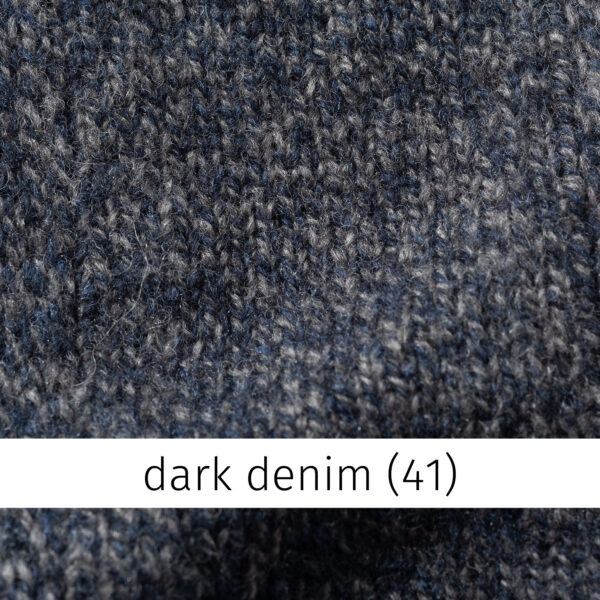 Stehbundpullover meliert dark denim – Bild 2