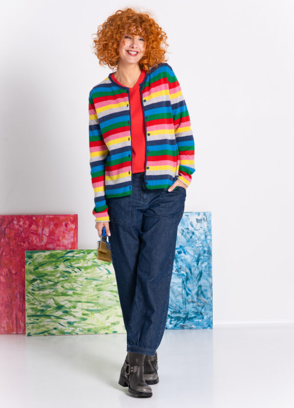 Strickjacke TYRA Ringel multicolour