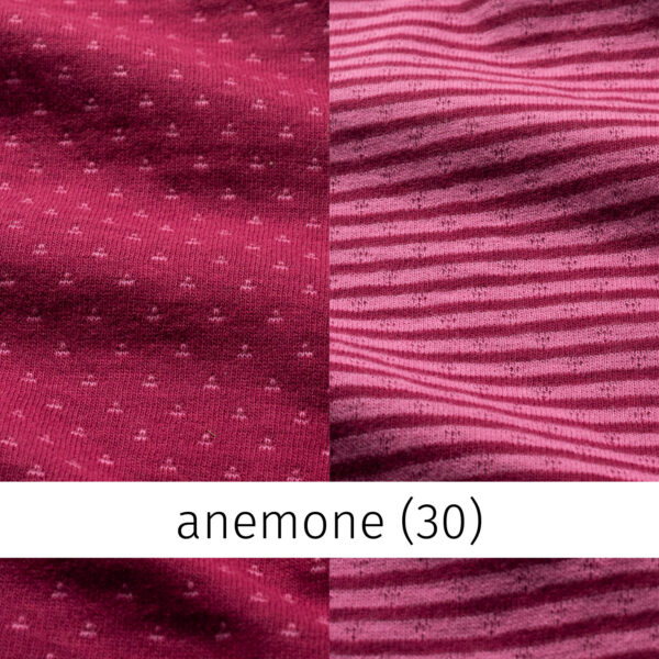 Kapuzenwendeshirt Zickzack Anemone Litschi – Bild 2