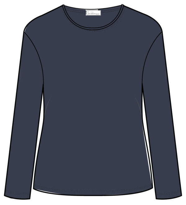Langarmshirt Basic marine