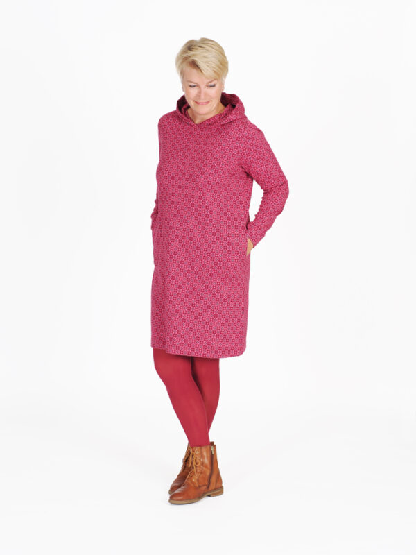 Kleid mit Kapuze AGNETA anemone