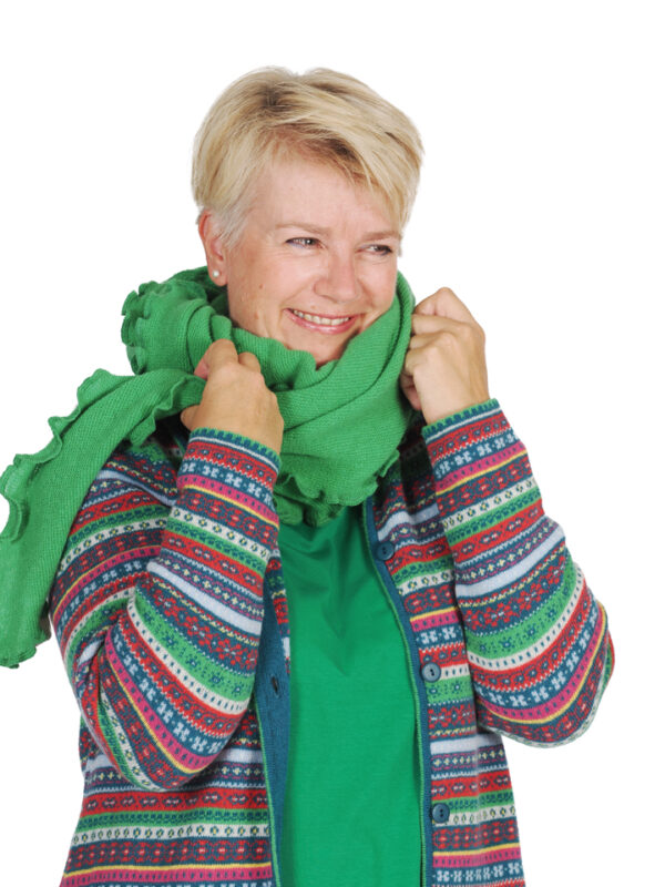 Strickmantel mit Kapuze ELVA bunt – Bild 5