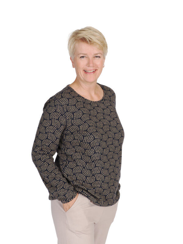 Wendeshirt FECHA Marine Milchkaffee