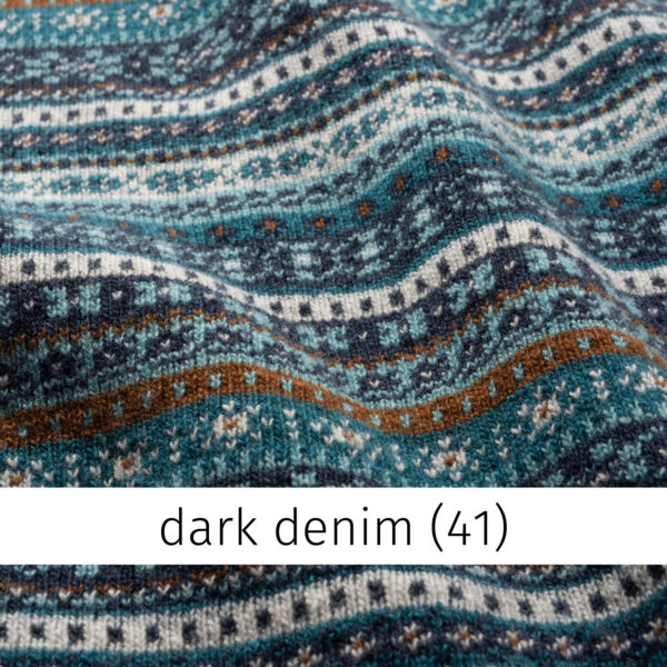 Strickmantel mit Kapuze ELVA dark denim – Bild 3