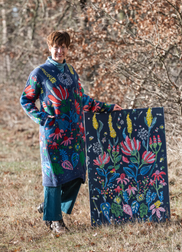 Strickmantel Embla bunt – Bild 2