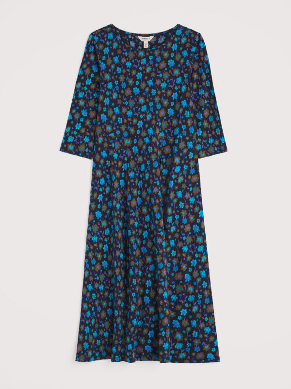 3/4 Wild Bouquet Dress Falling Flowers Maritime