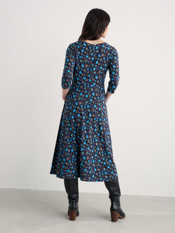3/4 Wild Bouquet Dress Falling Flowers Maritime – Bild 2