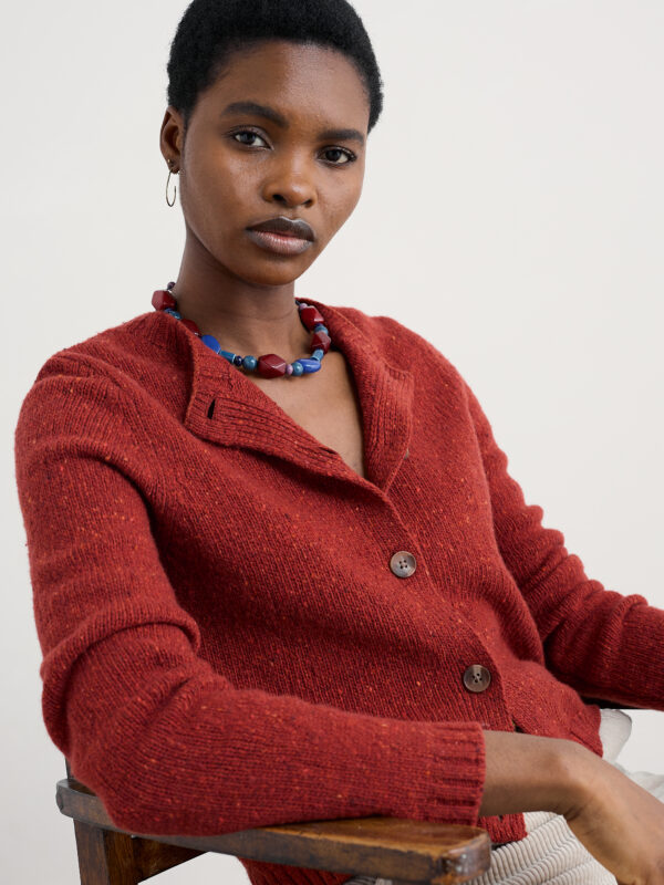 Dawson Pick Cardigan Red Sail