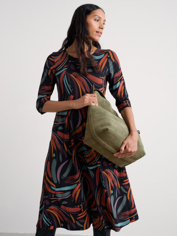 Veronica Dress Dune Marks Onyx