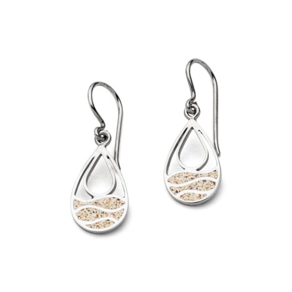 Ohrring Strandwellen Drop Strandsand