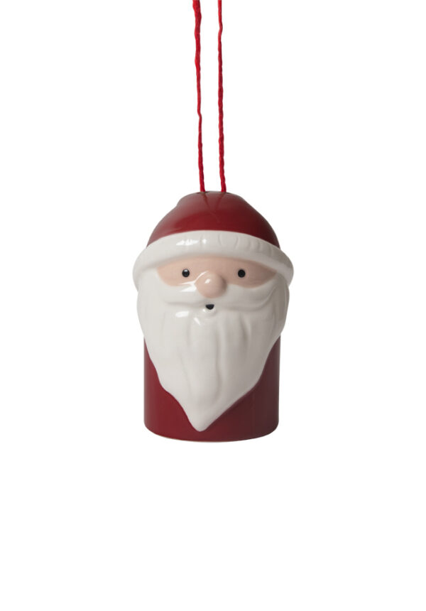 Ceramic Bell Santa – Bild 3