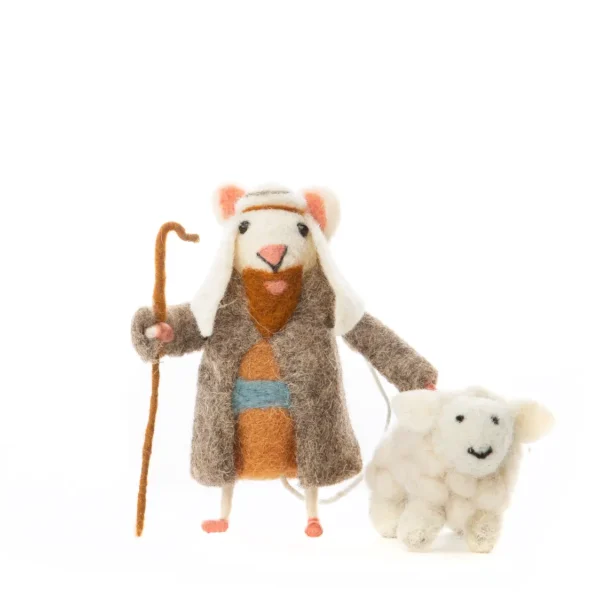 Hirte und Schaf