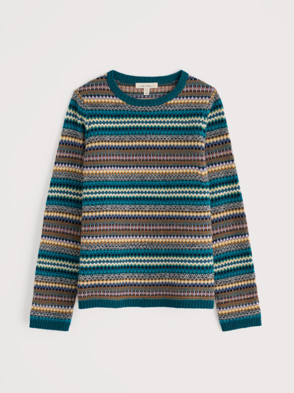 Percella Cove Jumper Weaving Needle Dark Eden Mix