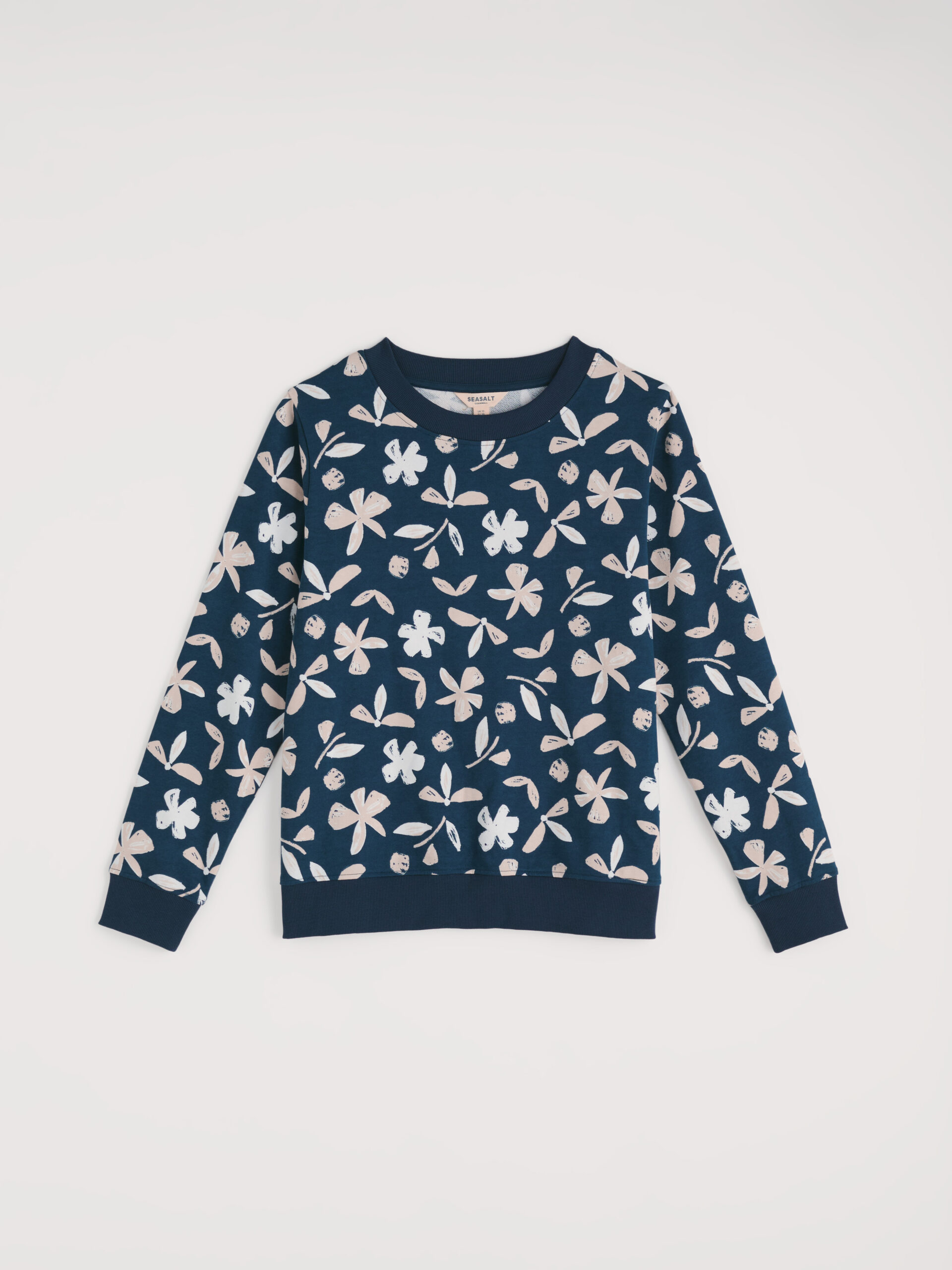 Bright Wave Sweatshirt Organic Shapes Dark Lugger