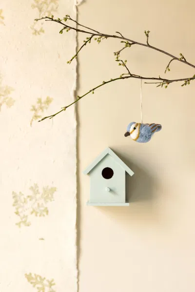 Hängedekoration Erlenzeisig blau – Bild 2