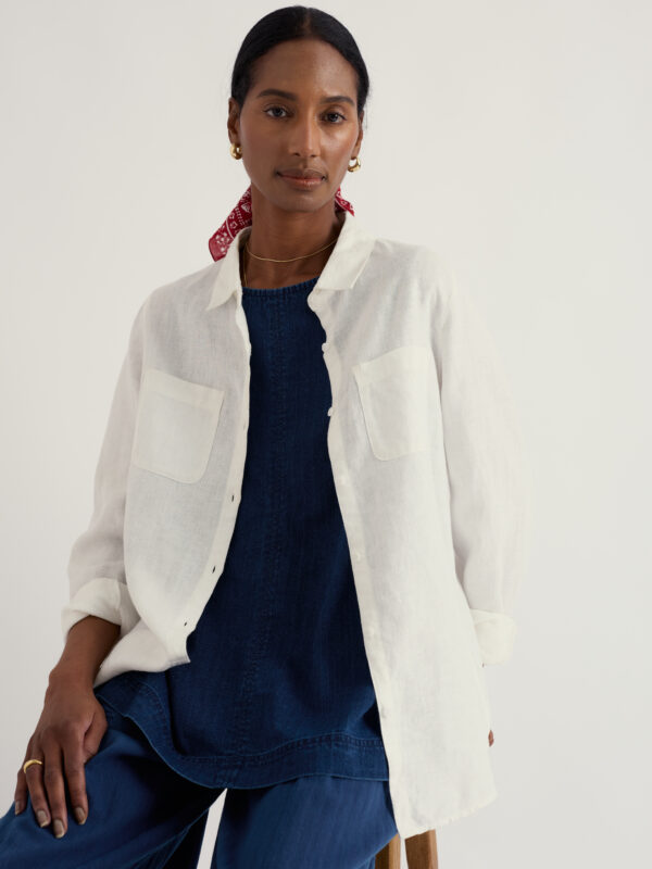 Hazel Branch Shirt Chalk