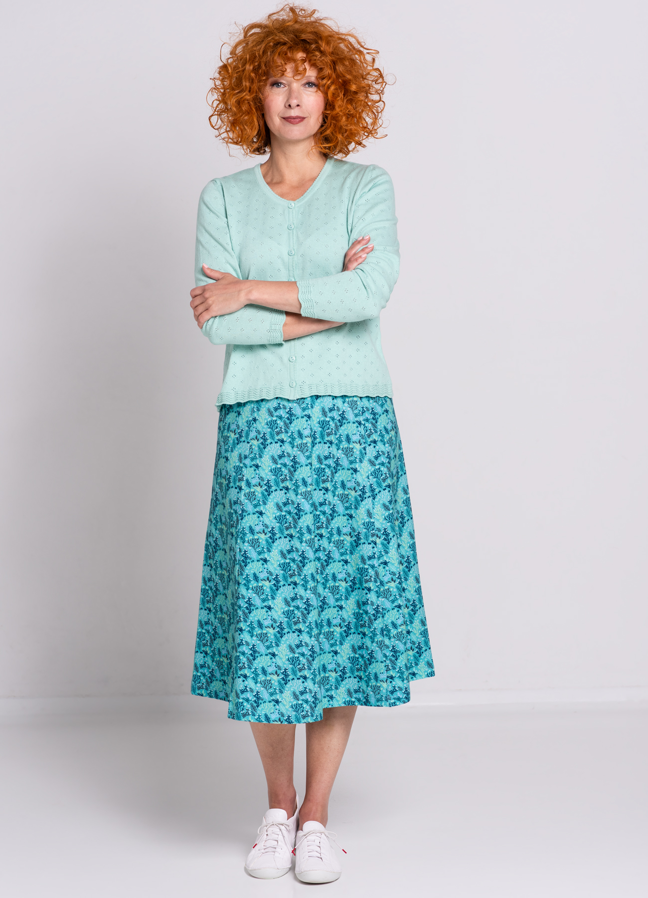 Ajour Strickjacke Hola Mint