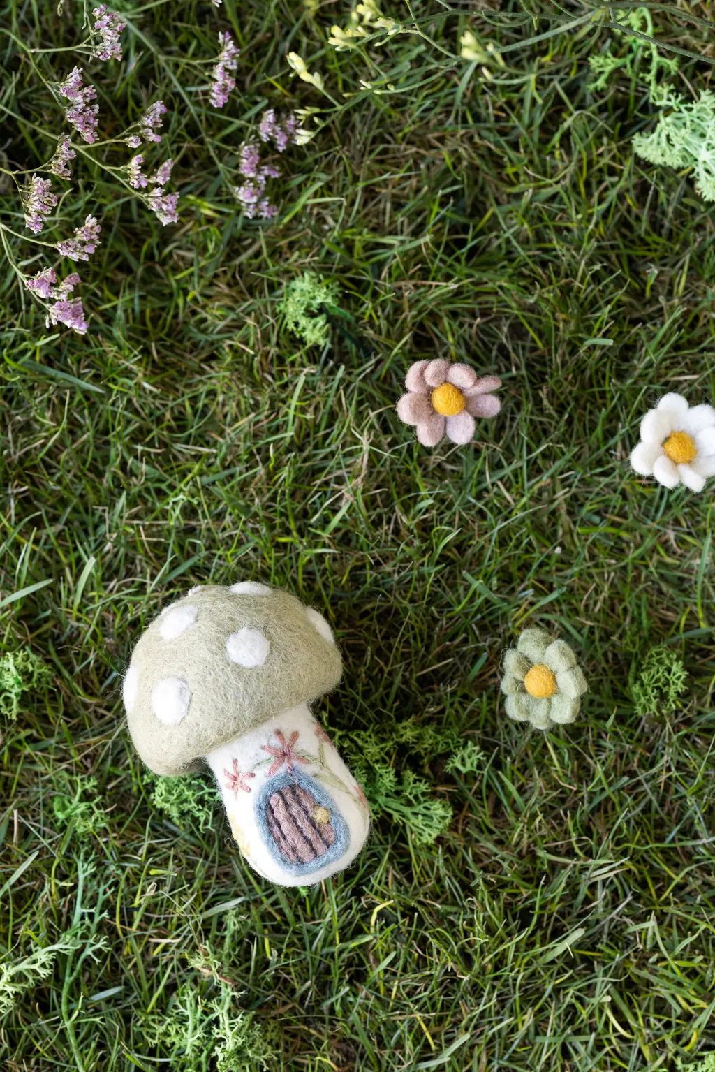 Großes Pilzhaus Frühling H 20cm – Bild 3