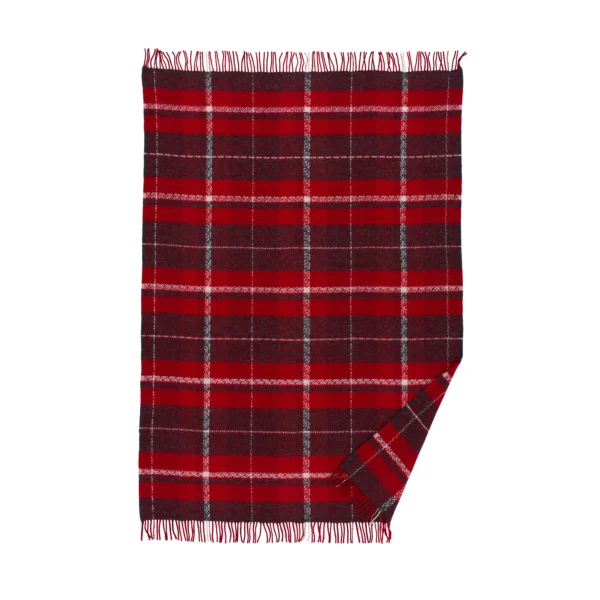 Wolldecke Snuggle red 100% Wolle oeko tex