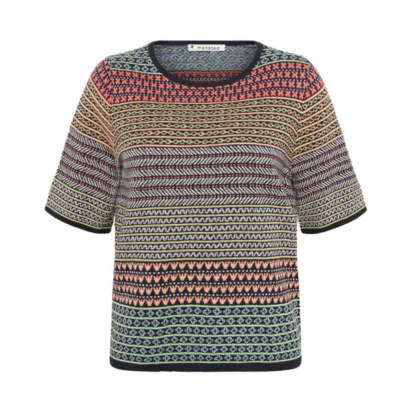 Kurzarmpullover Hilde navy