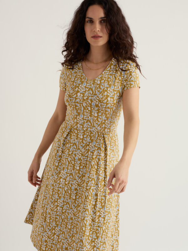 Pier View Dress Inky Botanical Tansy