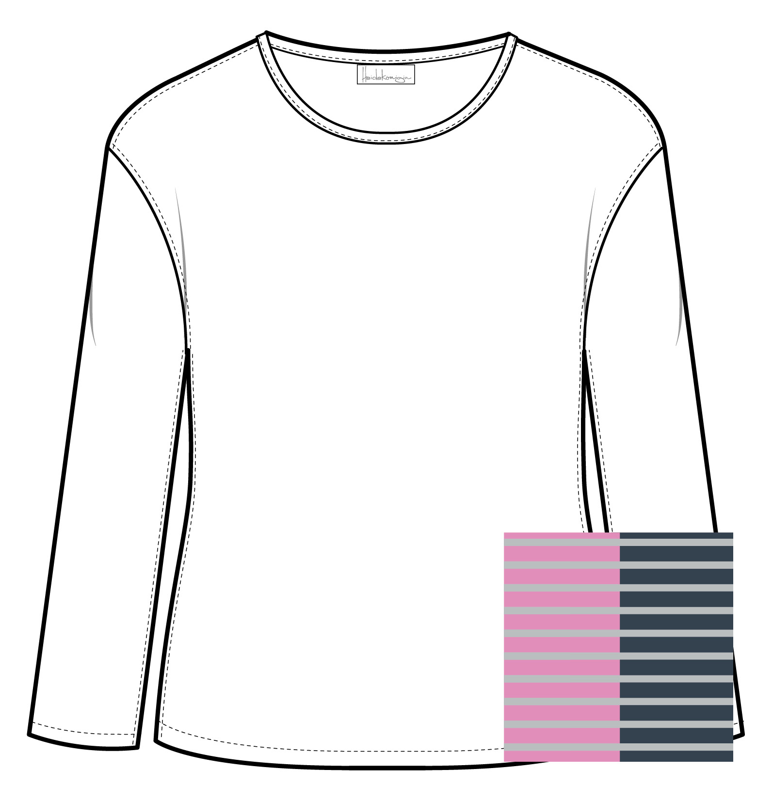 Wendeshirt Nella jeans double face – Bild 2