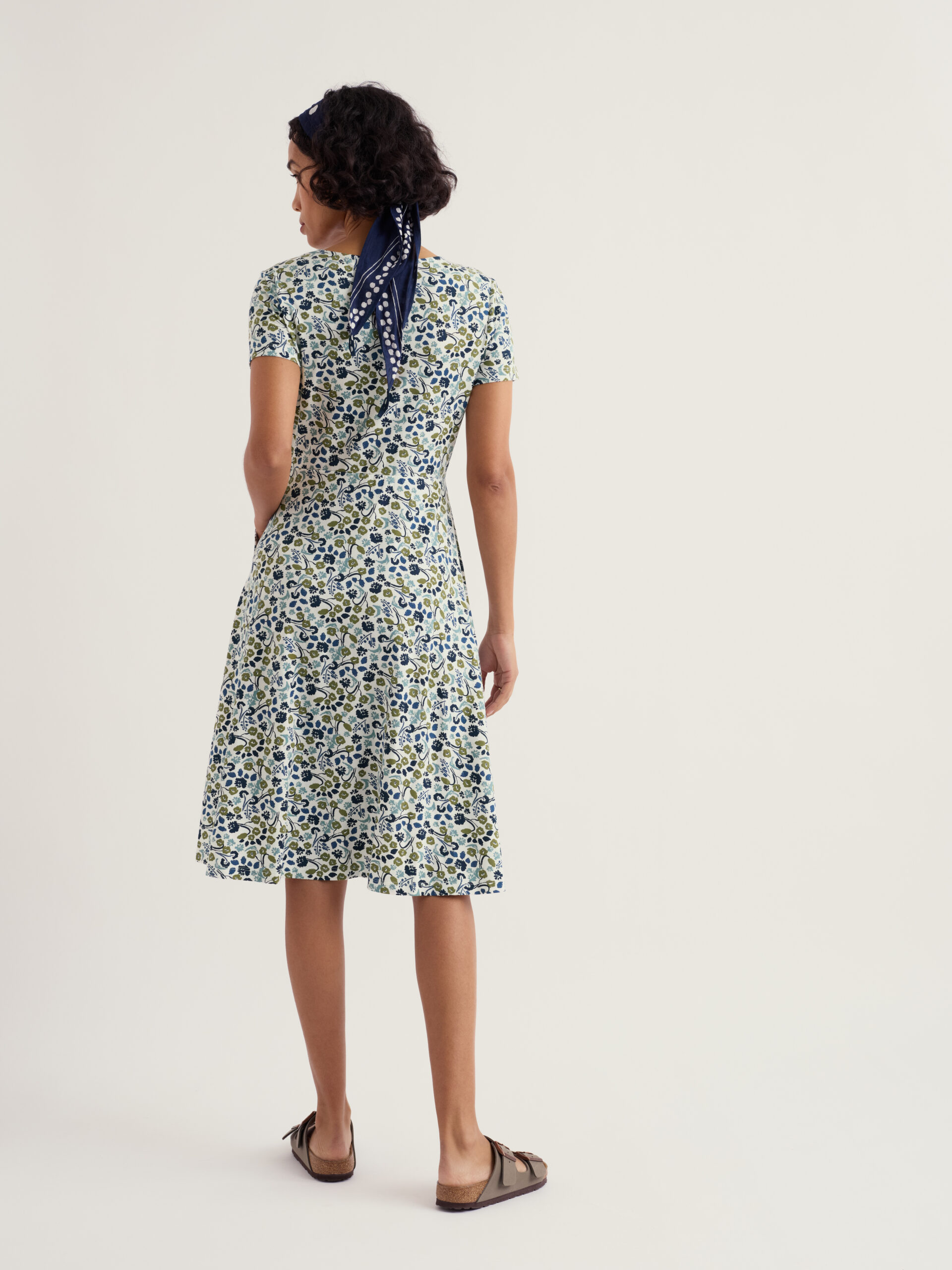 S/S April Dress Beach Blooms Chalk – Bild 3