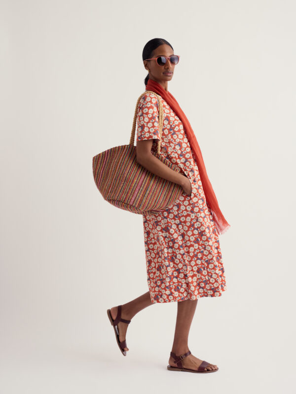 S/S Pipers Dress Collage Sea Holly Carnelian