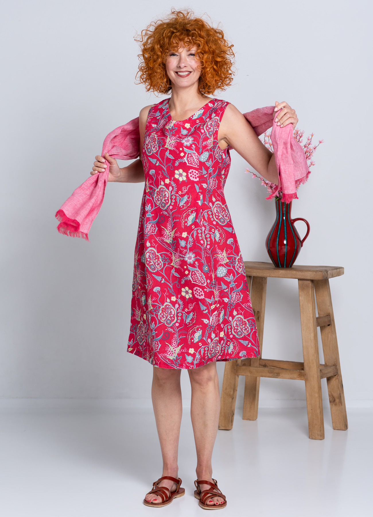 Kleid Pinja Leinen ohne Arm