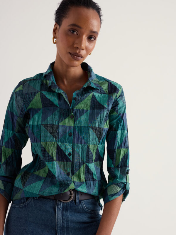 Larissa Shirt Blanket Geo Estuary