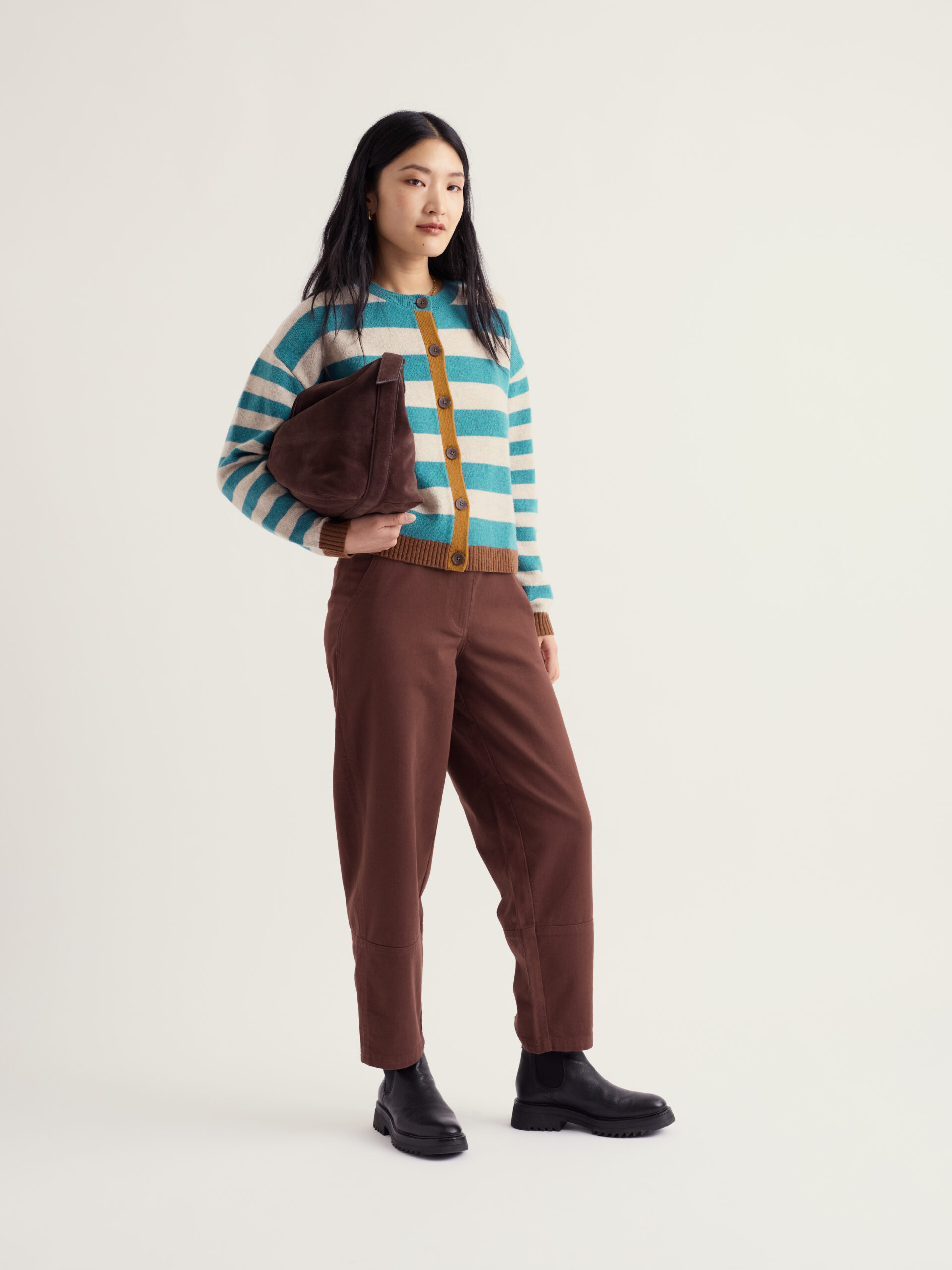 Pinwell Cardigan Bright Shape Estuary Mix – Bild 4