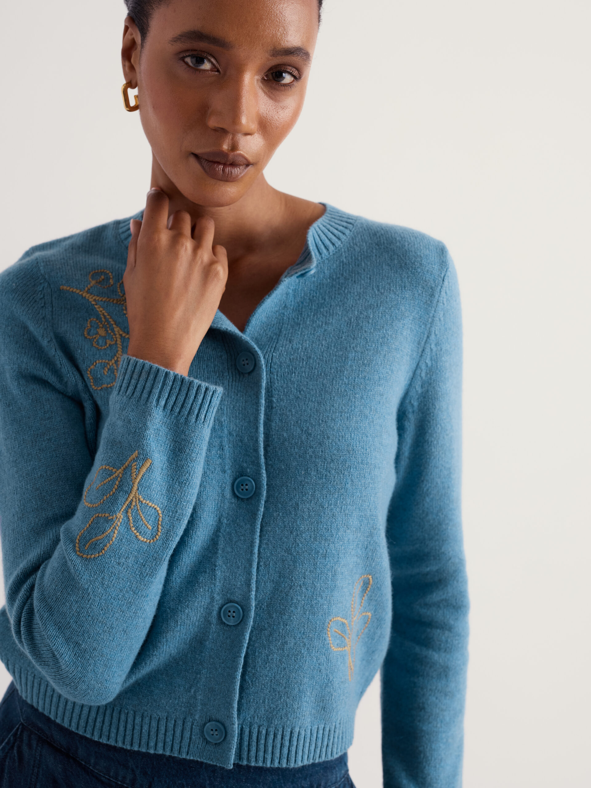 Potting Shed Cardigan Flora Study Cadet – Bild 5