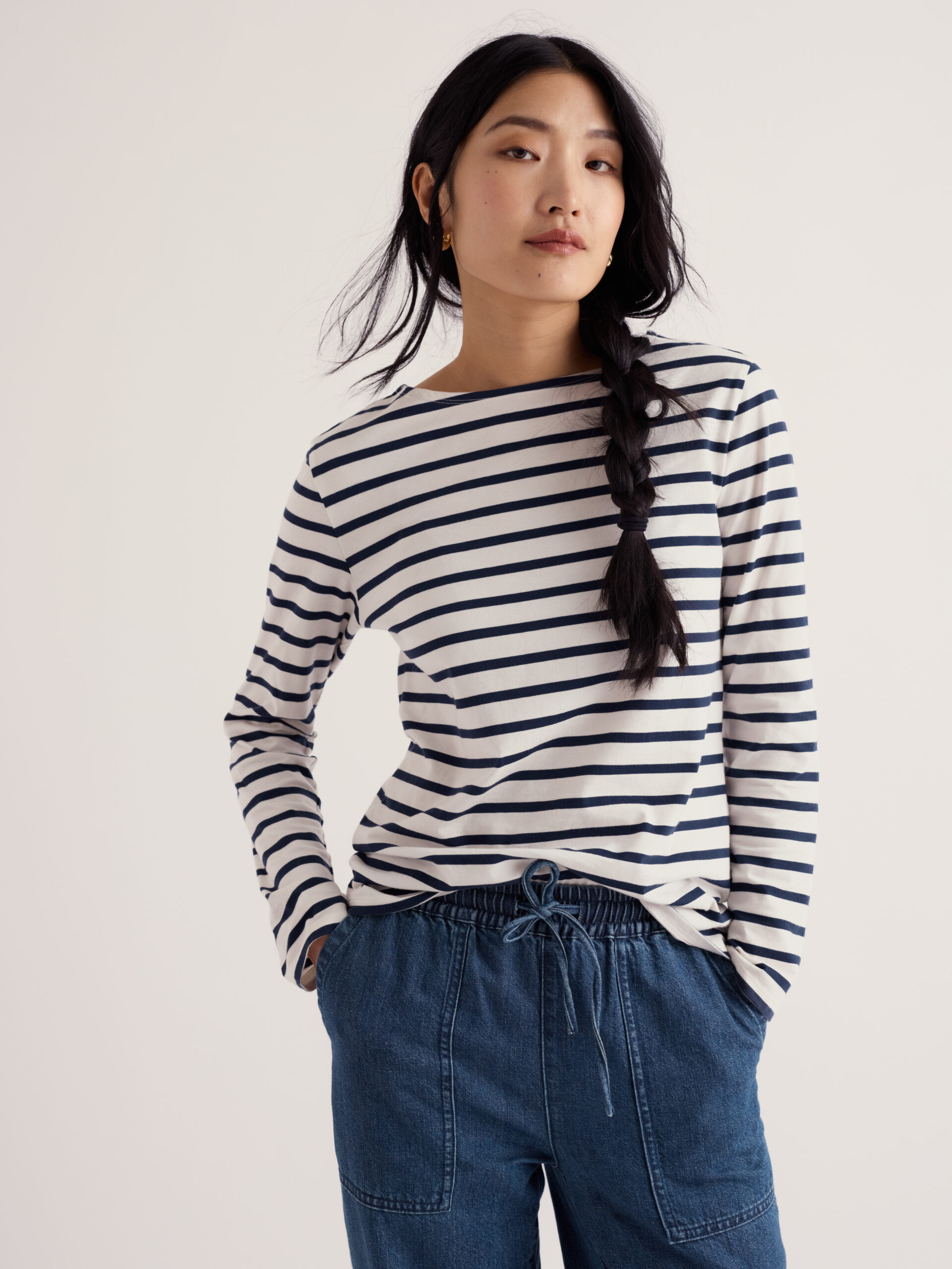 Sailor Shirt Breton Chalk Maritime