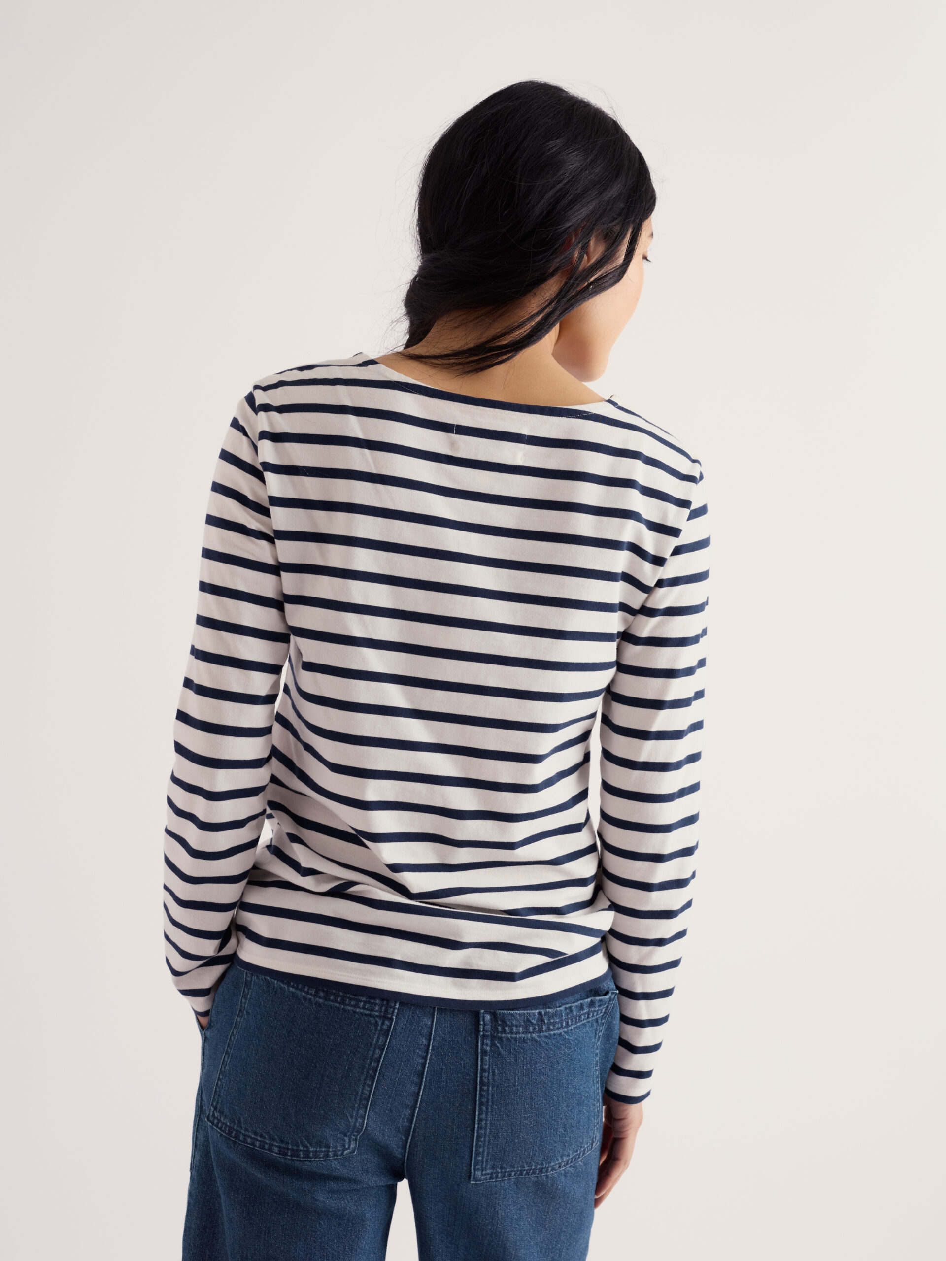 Sailor Shirt Breton Chalk Maritime – Bild 2